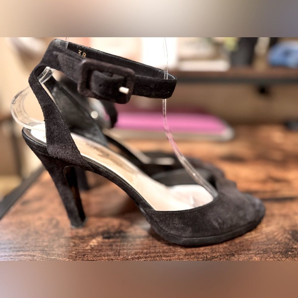 Maison Martin Margiela Black Replica strappy heels size 38 eu‎ (6US)
